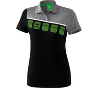 ERIMA Fußball - Teamsport Textil - Poloshirts 5-C Poloshirt Damen (1111914) 38 black/greymelange/white