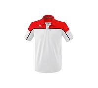 Erima Polo Change Kurzarm Herren – schnelltrocknend, 100% rec. Polyester – weiß/rot/schwarz XXL