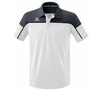 Erima Sport-Polo Change (100% rec. Polyester, schnelltrocknend Funktionsmaterial) weiss/grau Herren, Größe M