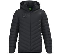 Erima Herren Steppjacke CMPT 2062420 – Puffer mit Kapuze, 100% Polyester – Schwarz 3XL