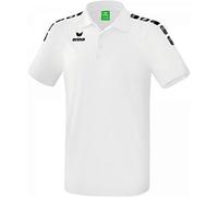 ERIMA Erwachsene Poloshirt Essential 5-C, weiß/schwarz, S, 2111904