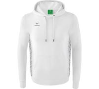 ERIMA Herren Essential Team Kapuzensweat (2072211) M white/monument grey
