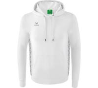 ERIMA Herren Essential Team Kapuzensweat (2072211K) 128 white/monument grey
