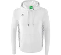 ERIMA Herren Essential Team Kapuzensweat (2072211K) 152 white/monument grey