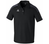 Erima Herren EVO Star Polo Shirt (1112434), schwarz/Slate Grey, L