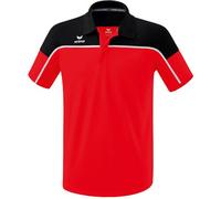 Erima Sport-Polo Change (100% rec. Polyester, schnelltrocknend Funktionsmaterial) rot/schwarz Herren, Größe L