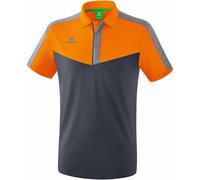erima Herren Poloshirt Squad 1112015 M New Orange/Slate Grey/Monument Grey