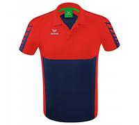 Erima Herren Six Wings Sport Polohemd (1112205), New Navy/rot, M