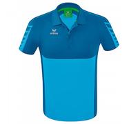 Erima Sport-Polo Six Wings - 100% Polyester, schnelltrocknend - Curacaoblau Herren Größe XL