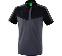 erima Herren Poloshirt Squad 1112014 M Schwarz/Slate Grey
