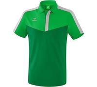 Erima Herren Squad Sport Poloshirt (1112019), fern Green/smaragd/Silver Grey, XL