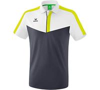Erima Squad Poloshirt weiß/slate grey/bio lime