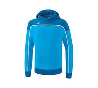 Erima Kapuzenpullover Hoodie Change (Baumwollmix) curacaoblau/weiss Jungen, Größe 164