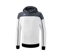 erima Kinder Kapuzenpullover Change 1072307 164 Weiß/Slate Grey/Schwarz