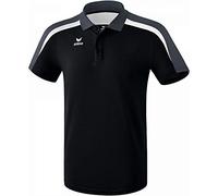 ERIMA Jungen Poloshirt Poloshirt, schwarz/weiß/dunkelgrau, M, 1111824