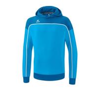 Erima Kapuzenpullover Hoodie Change (Baumwollmix) curacaoblau/weiss Jungen, Größe 128