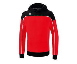 Erima Kapuzenpullover Hoodie Change (Baumwollmix) rot/schwarz/weiss Jungen, Größe 128