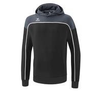 Erima Kapuzenpullover Hoodie Change (Baumwollmix) schwarz/grau Jungen, Größe 128