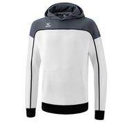 Erima Kapuzenpullover Hoodie Change (Baumwollmix) weiss/grau/schwarz Jungen, Größe 128
