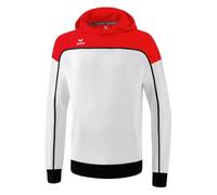 Erima Kapuzenpullover Hoodie Change (Baumwollmix) weiss/rot/schwarz Jungen, Größe 128
