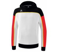 Erima Kapuzenpullover Hoodie Change (Baumwollmix) weiss/schwarz/rot Jungem, Größe 128