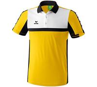 Erima Kinder Poloshirt 5-Cubes, Gelb/Schwarz/Weiß, 164, 111544