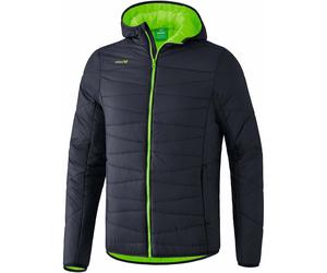 erima Kinder Steppjacke 9060702 128 Dunkelgrau/Green Gecko