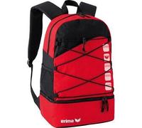 Erima Club 5 Rucksack mit Bodenfach Rot / Schwarz ONE-SIZE