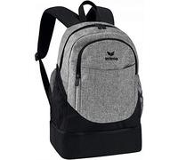 Erima Rucksack Club 1900 2.0 Rucksack mit Bodenfach, Schwarz/Grau Melange