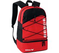 Erima Club 5 Rucksack mit Bodenfach Rot / Schwarz ONE-SIZE