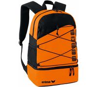 Erima Club 5 Rucksack mit Bodenfach Orange / Schwarz ONE-SIZE