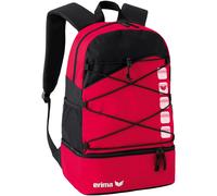 erima Rucksack Club 5 Multifunktionsrucksack mit Bodenfach 750937 Chili Red/Black