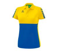 Erima Six Wings Short Sleeve Polo Gelb,Blau 40 Damen