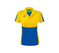 Erima Six Wings Poloshirt Damen - new royal/gelb - 44