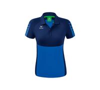 Erima Sport-Polo Six Wings (100% Polyester, taillierter Schnitt, schnelltrocknend) royalblau/navyblau Damen, Größe 34