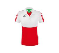 erima Damen Poloshirt Six Wings 1112222 34 Rot/Weiß