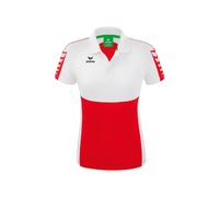 Erima Six Wings Poloshirt Damen - rot/weiß - 44