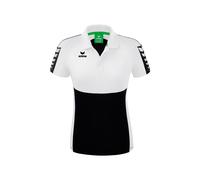 Erima Six Wings Poloshirt Damen - schwarz/weiß - 44