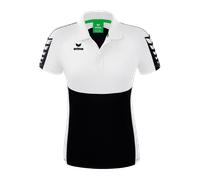 Erima Six Wings Poloshirt Damen - schwarz/weiß - 44