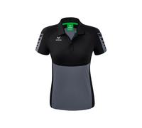 Erima Six Wings Poloshirt Damen - slate grey/schwarz - 34