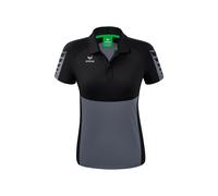 Erima Six Wings Poloshirt Damen - slate grey/schwarz - 44