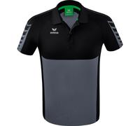 Erima Six Wings Poloshirt Herren slate grey/schwarz XXL