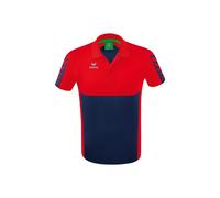 Erima Six Wings Poloshirt Herren - new navy/rot - S