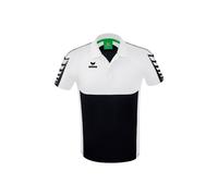 Erima Six Wings Poloshirt Herren - schwarz/weiß - 3XL