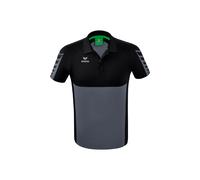 Erima Six Wings Poloshirt Herren slate grey/schwarz XL