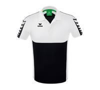 Erima Six Wings Poloshirt Schwarz Weiss XL schwarz