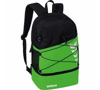 Erima Unisex Six Wings Rucksack mit Bodenfach (7232323), green/schwarz, 1