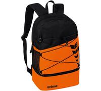 Erima Unisex Six Wings Rucksack mit Bodenfach (7232322), orange/schwarz, 1