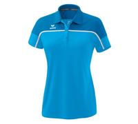 Erima Sport-Polo Change (100% rec. Polyester, schnelltrocknend Funktionsmaterial) curacaoblau Damen, Größe 40