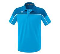 Erima Sport-Polo Change (100% rec. Polyester, schnelltrocknend Funktionsmaterial) curacaoblau Herren, Größe XL